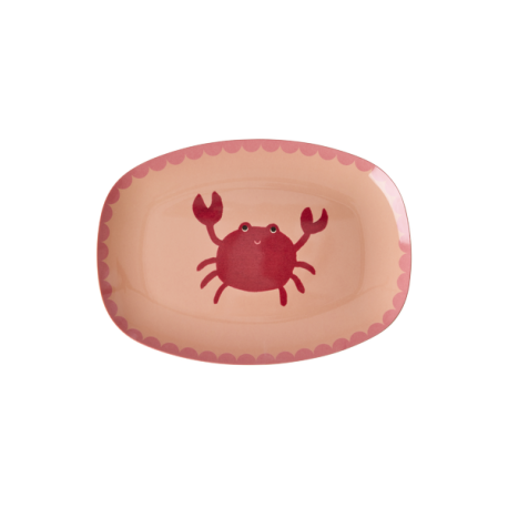 Rice Small Oval Plate Crab