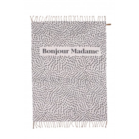 Zusss zomers plaid "Bonjour Madame" 215x250 cm