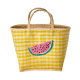 Rice Raffia Shopping Bag Watermelon