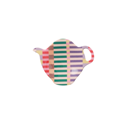 Tea Bag Plate Summer Stripes