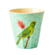 Melamine beker Vintage Bird Green