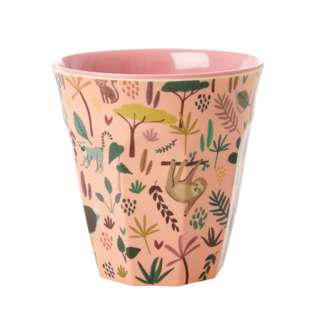 Rice Melamine cup Jungle Coral